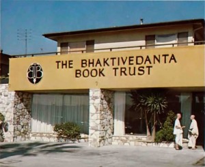 Editorial and graphic arts divisions of the Bhaktivedanta Book Trust are housed in this building in residential Los Angeles.
