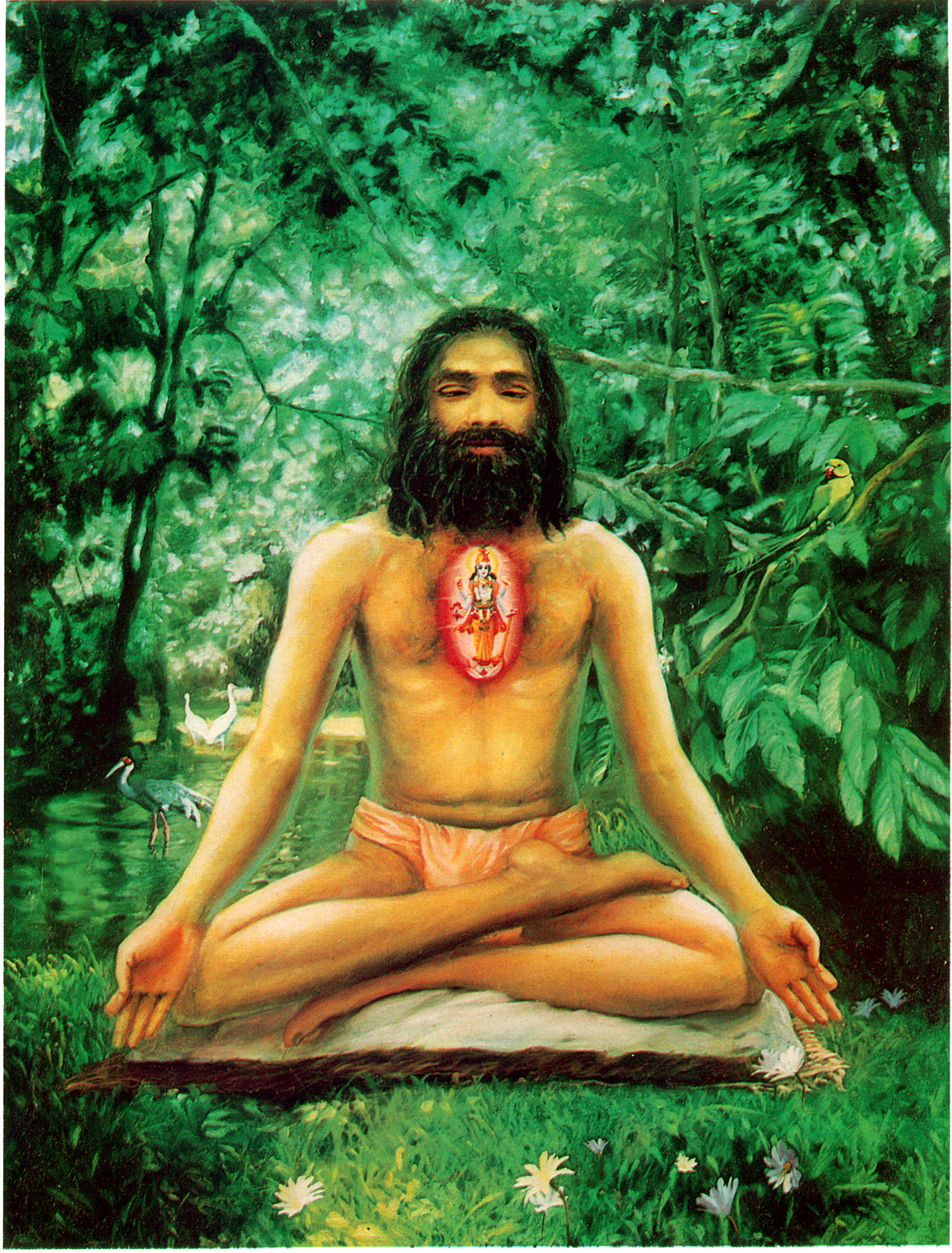 Медитирующий йог. Йог аскет Садху отшельник. Атман Брахман йога. Брахманы Атман в Индии.
