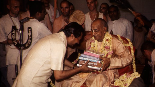 Srila Prabhupada With Books