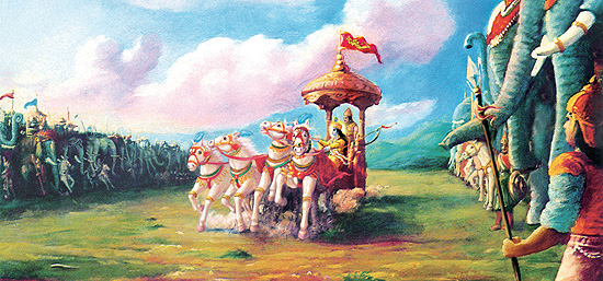 Krishna and Arjuna on the Battlefield